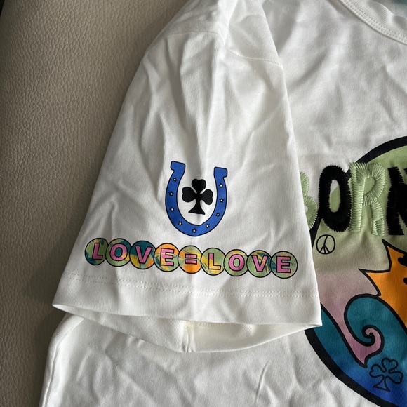 NWT - Scotch & Soda Unisex Embroidered Graphic Short Sleeve Tee -Men M / Women L - Picture 7 of 13